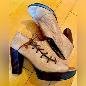 John Fluevog ‘Summertimes Ashbury’ Platform Shoes, Size 10